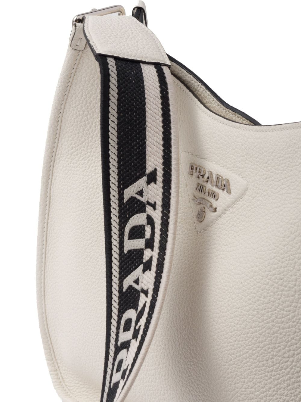 Pra*a triangle-logo hobo shoulder bag