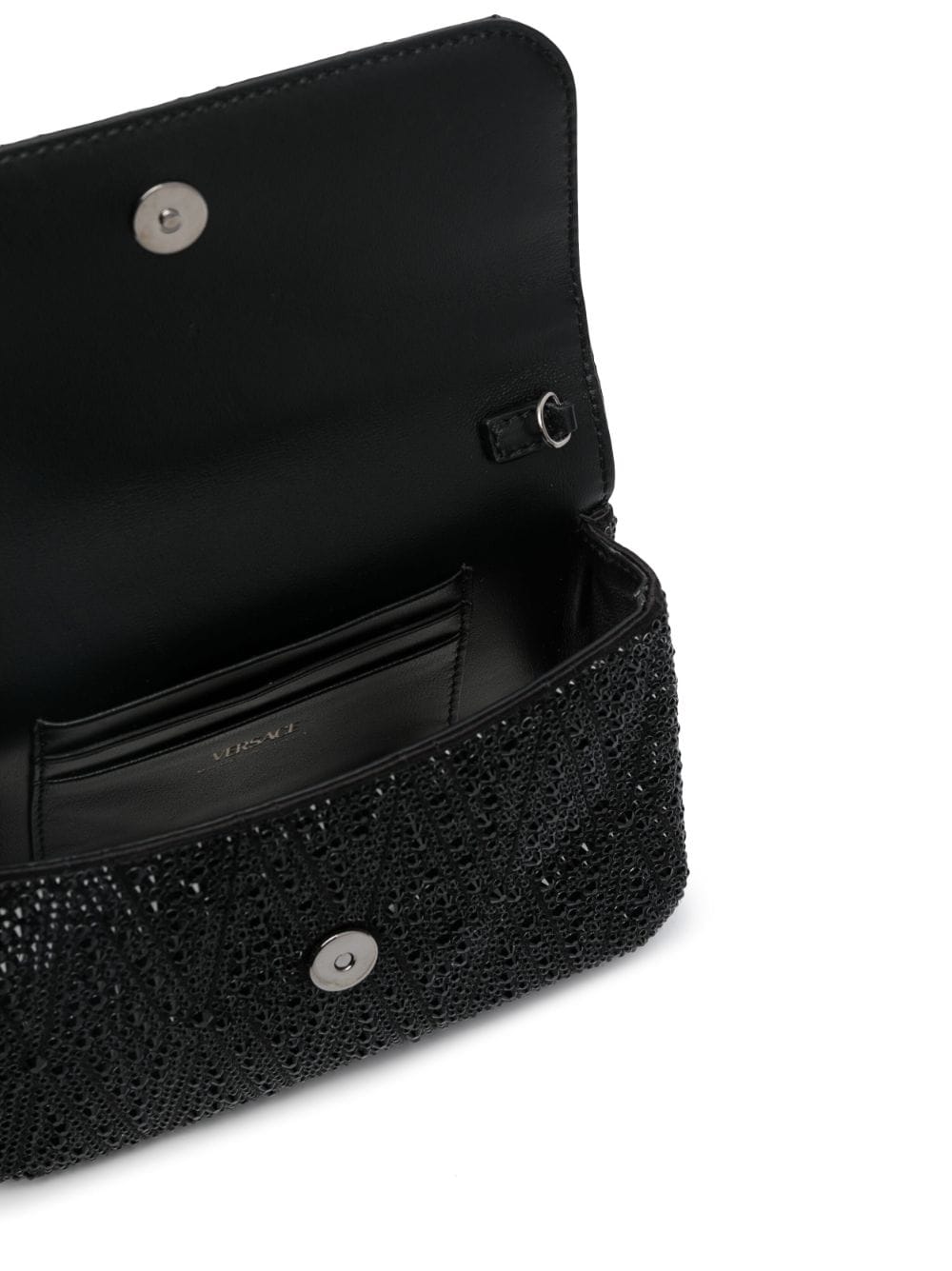 Versace Virtus rhinestone-embellished shoulder bag