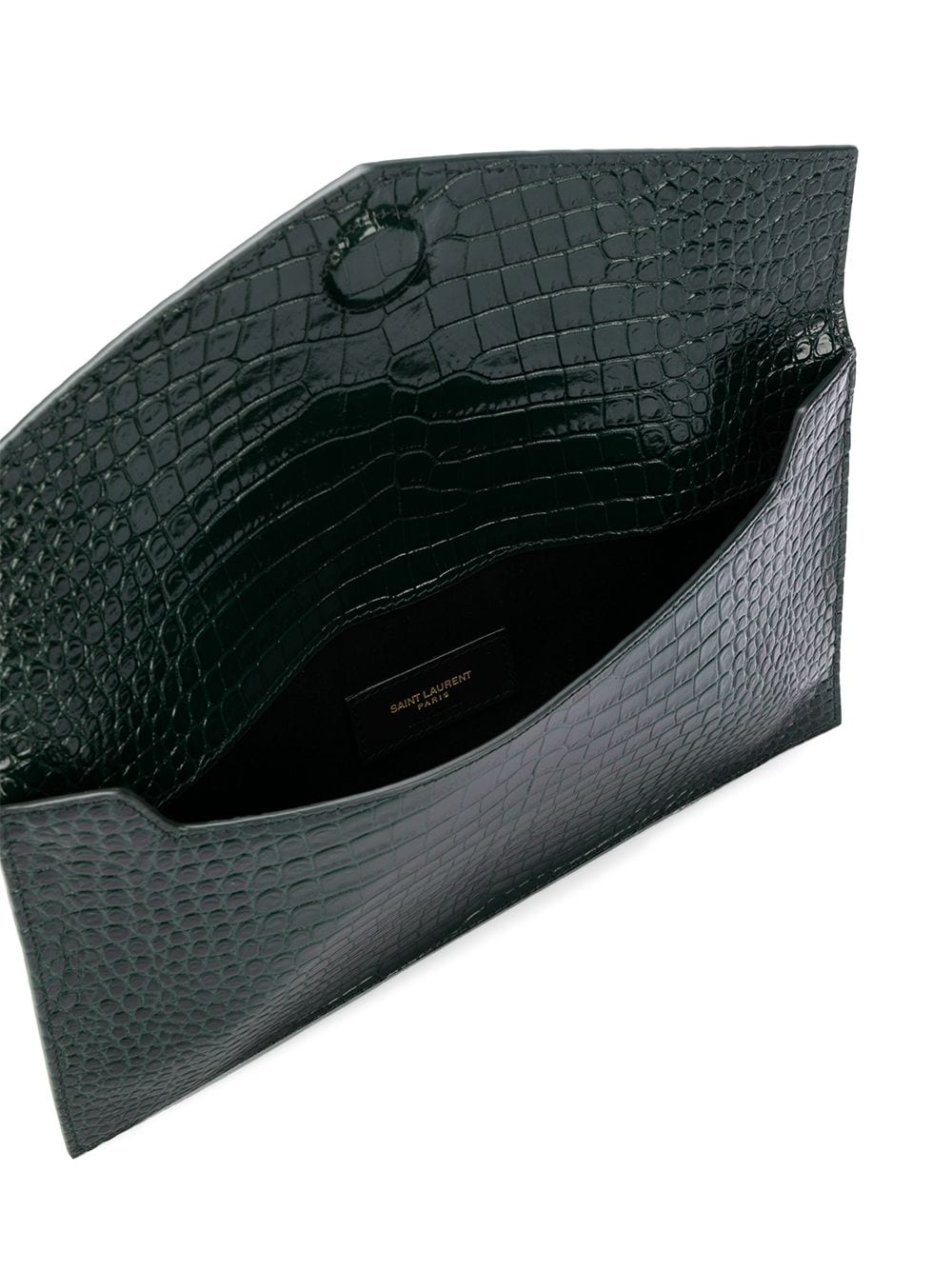 Saint Laurent logo plaque clutch bag