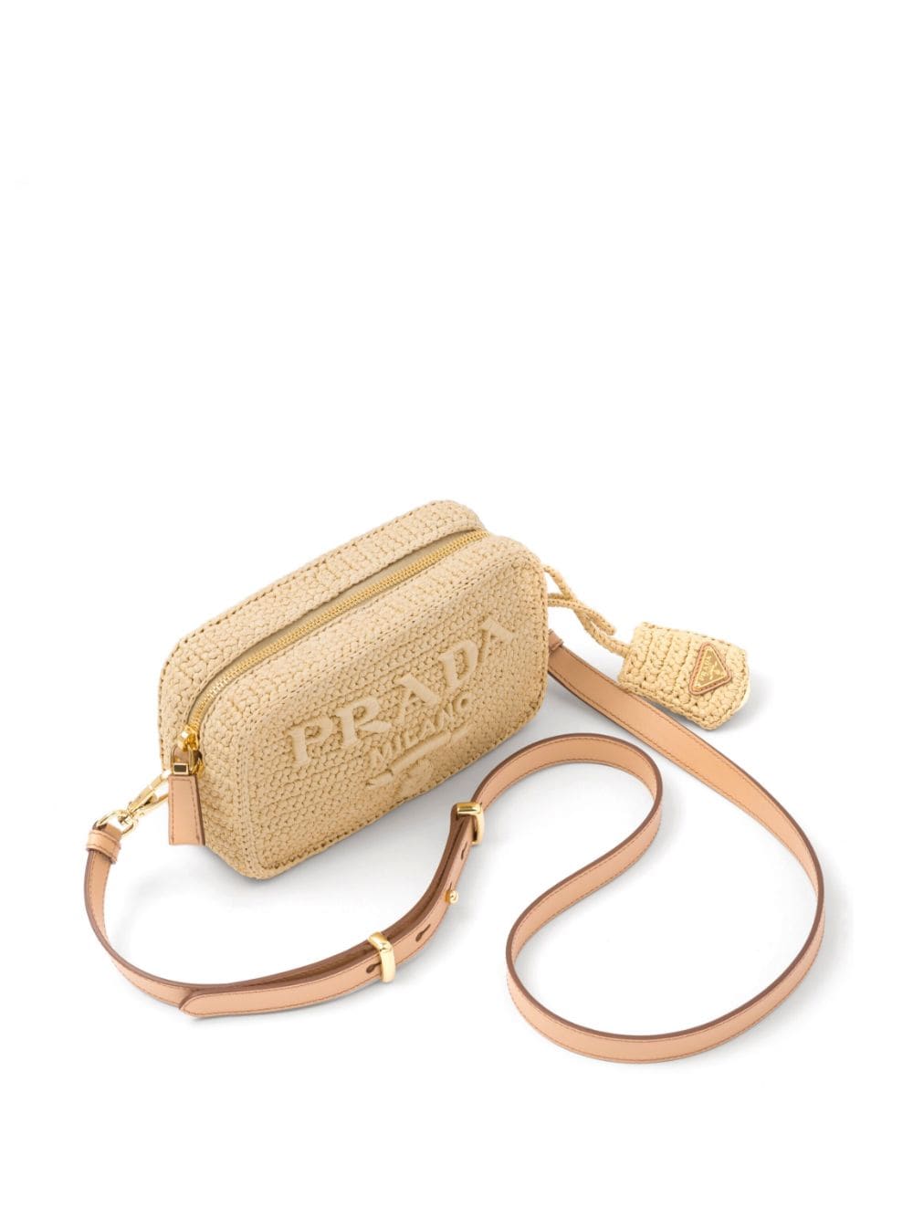 Pra*a raffia shoulder bag