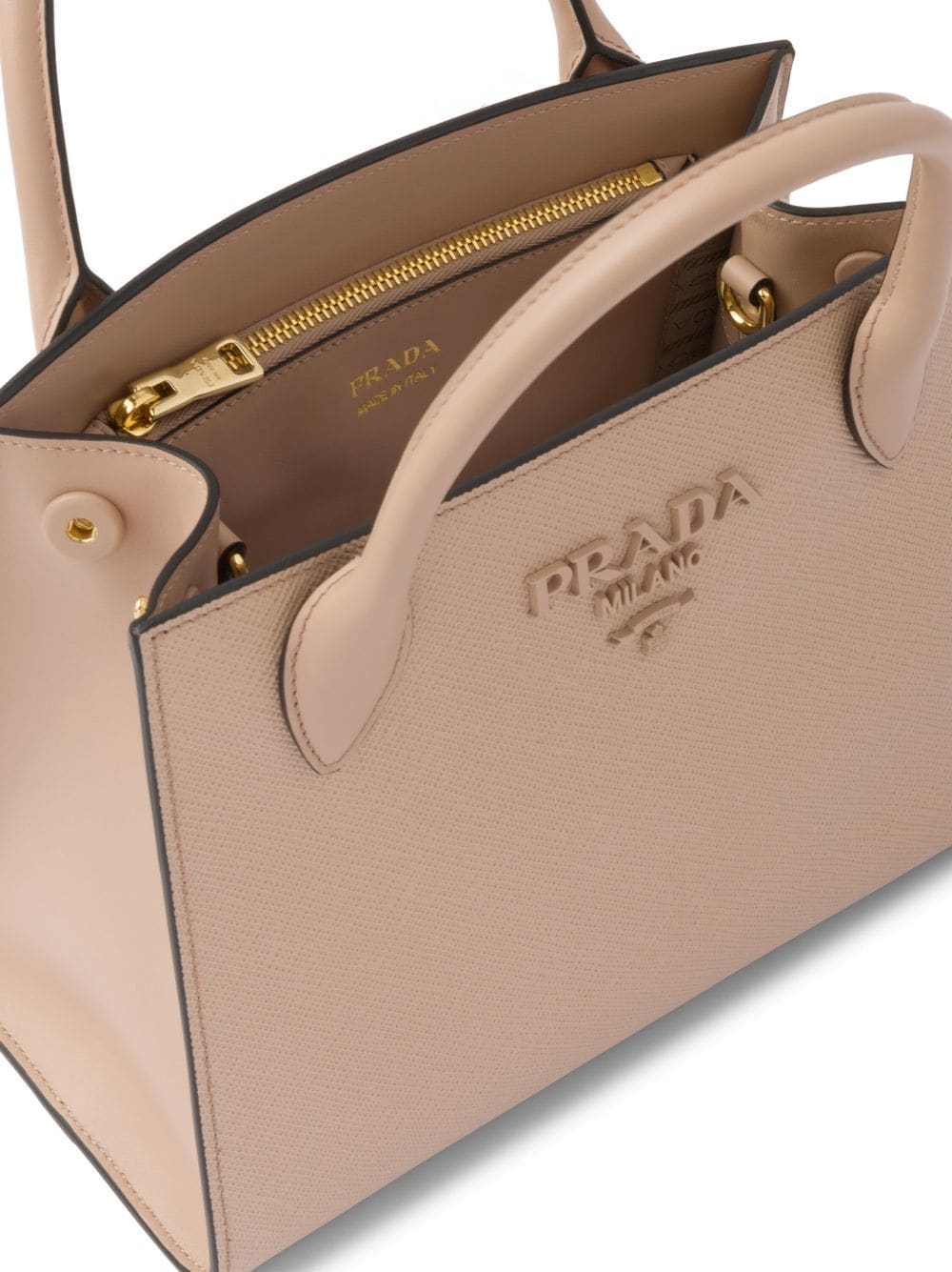 Pra*a saffiano leather bag
