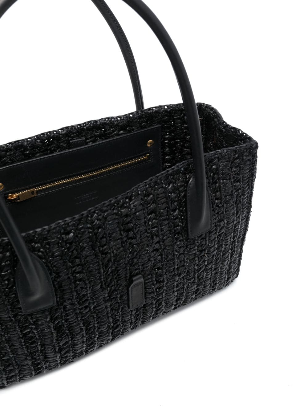 Saint Laurent Panier raffia tote bag