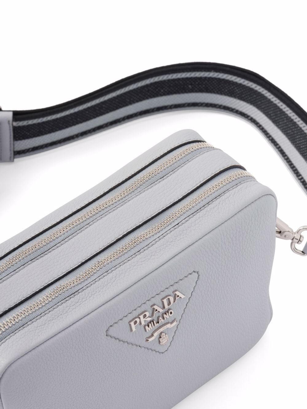 Pra*a flou logo-plaque shoulder bag
