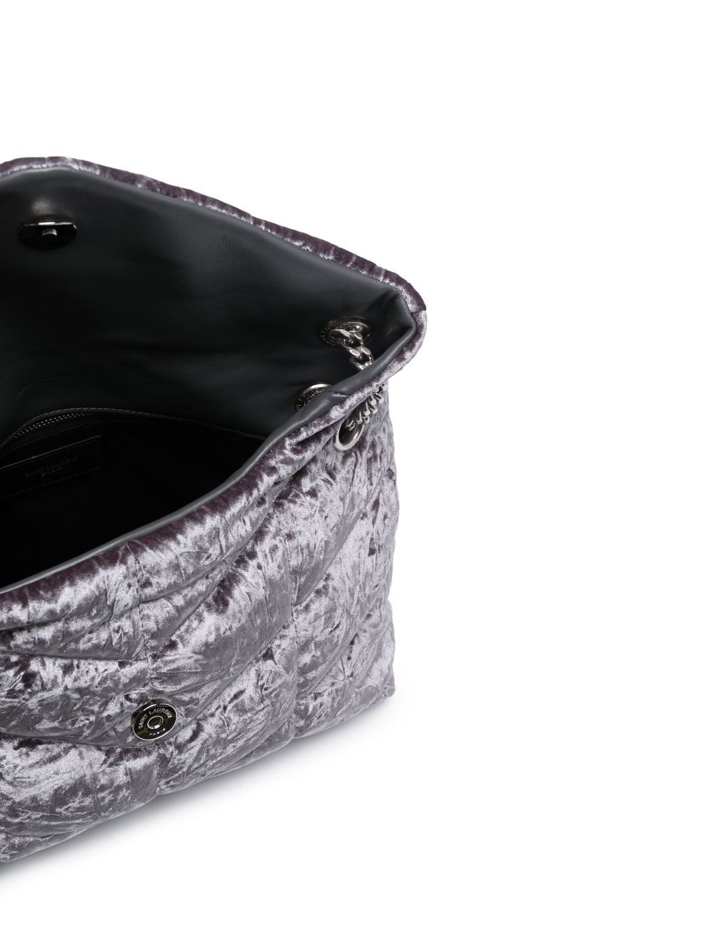 Saint Laurent small Puffer velvet shoulder bag