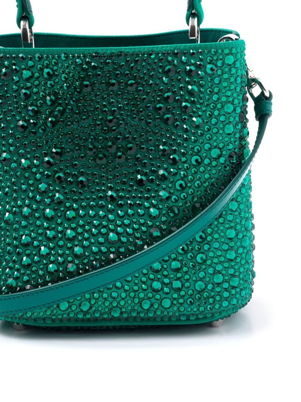 Pra*a panier crystal-embellished tote bag