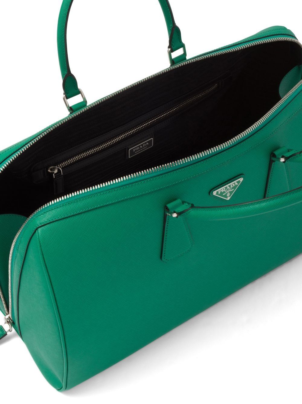 Pra*a saffiano leather holdall
