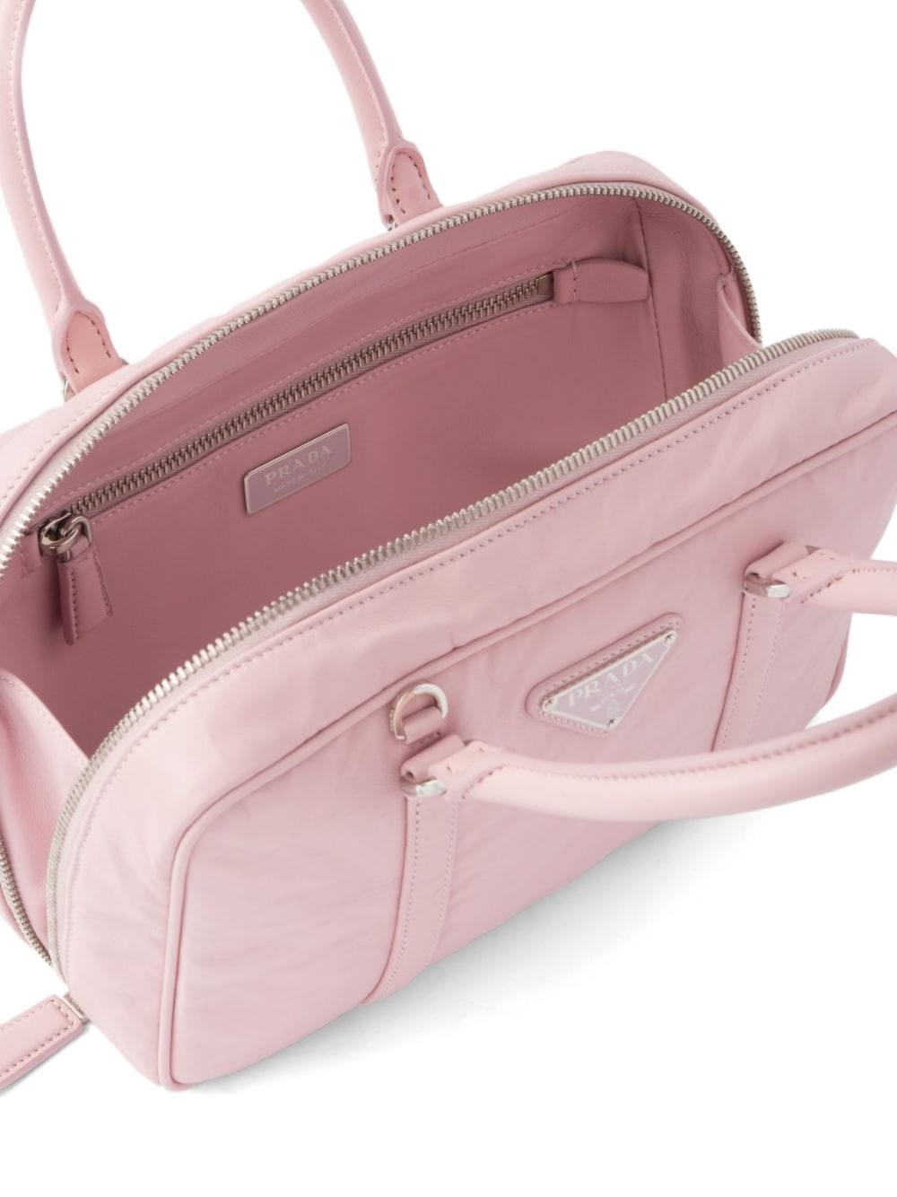 Pra*a medium leather tote bag