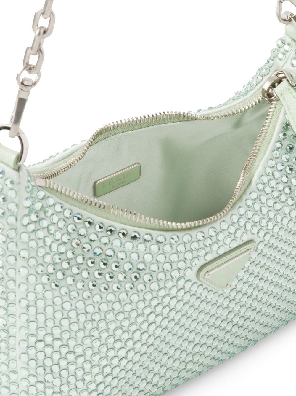 Pra*a re-edition 2005 crystal-embellished shoulder bag