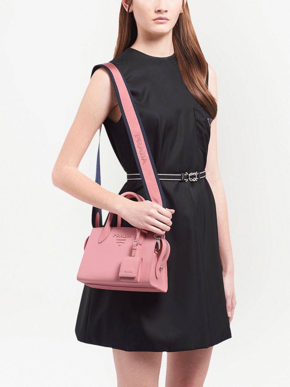 Pra*a logo-plaque tote bag