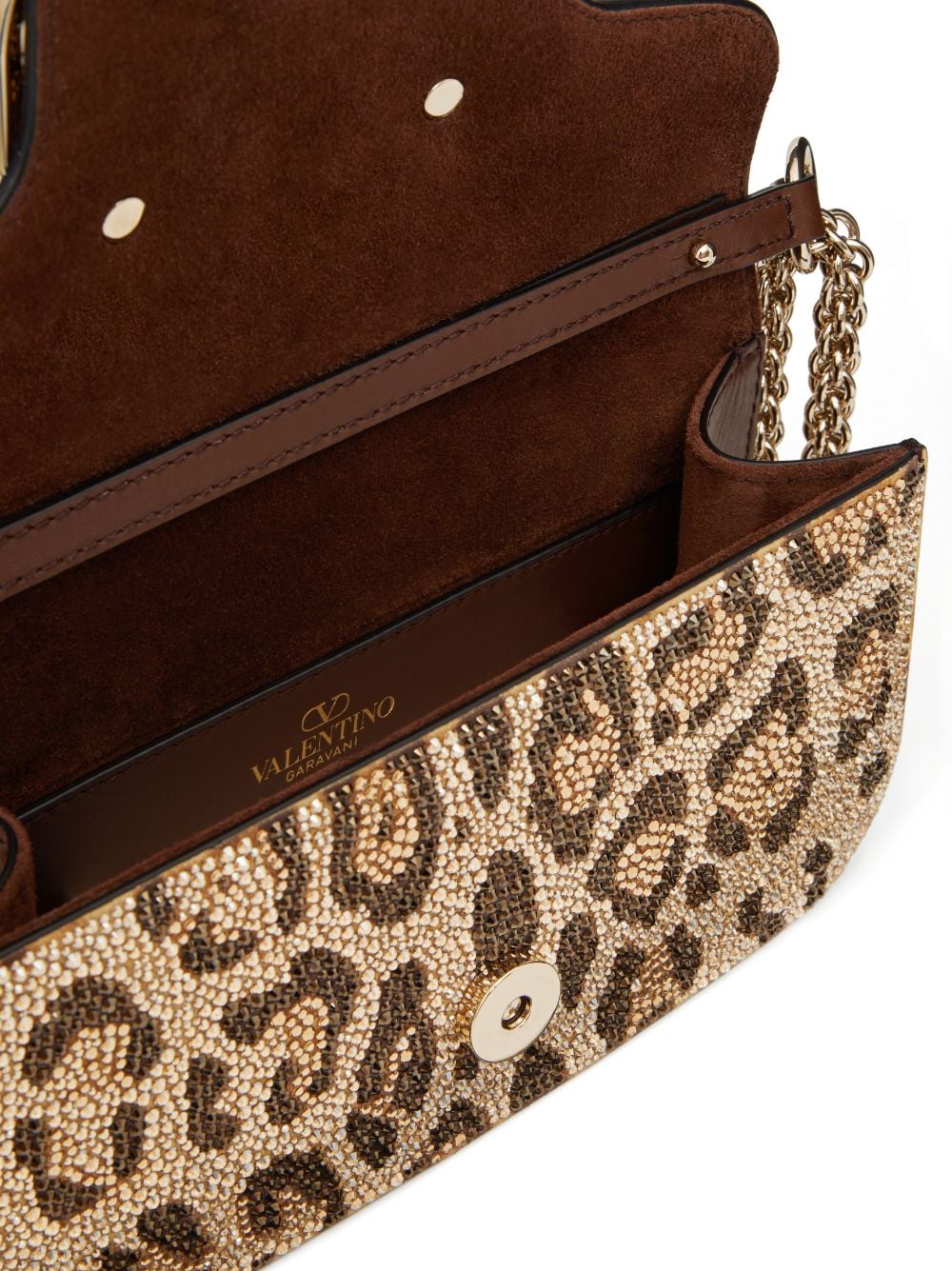 Valentino Garavani small Locò rhinestone-embellished shoulder bag