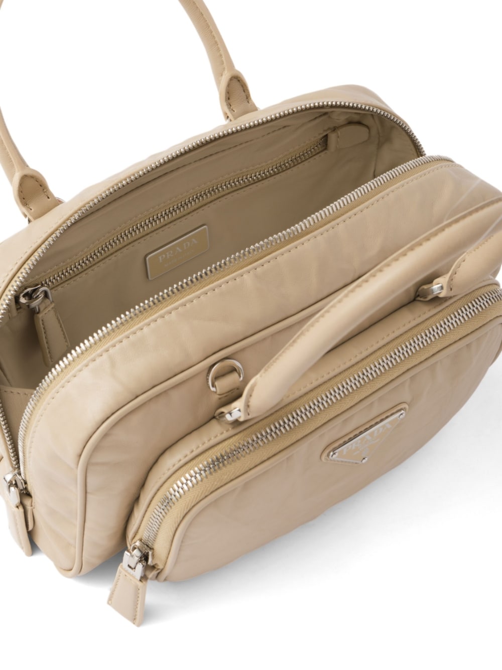 Pra*a leather tote bag