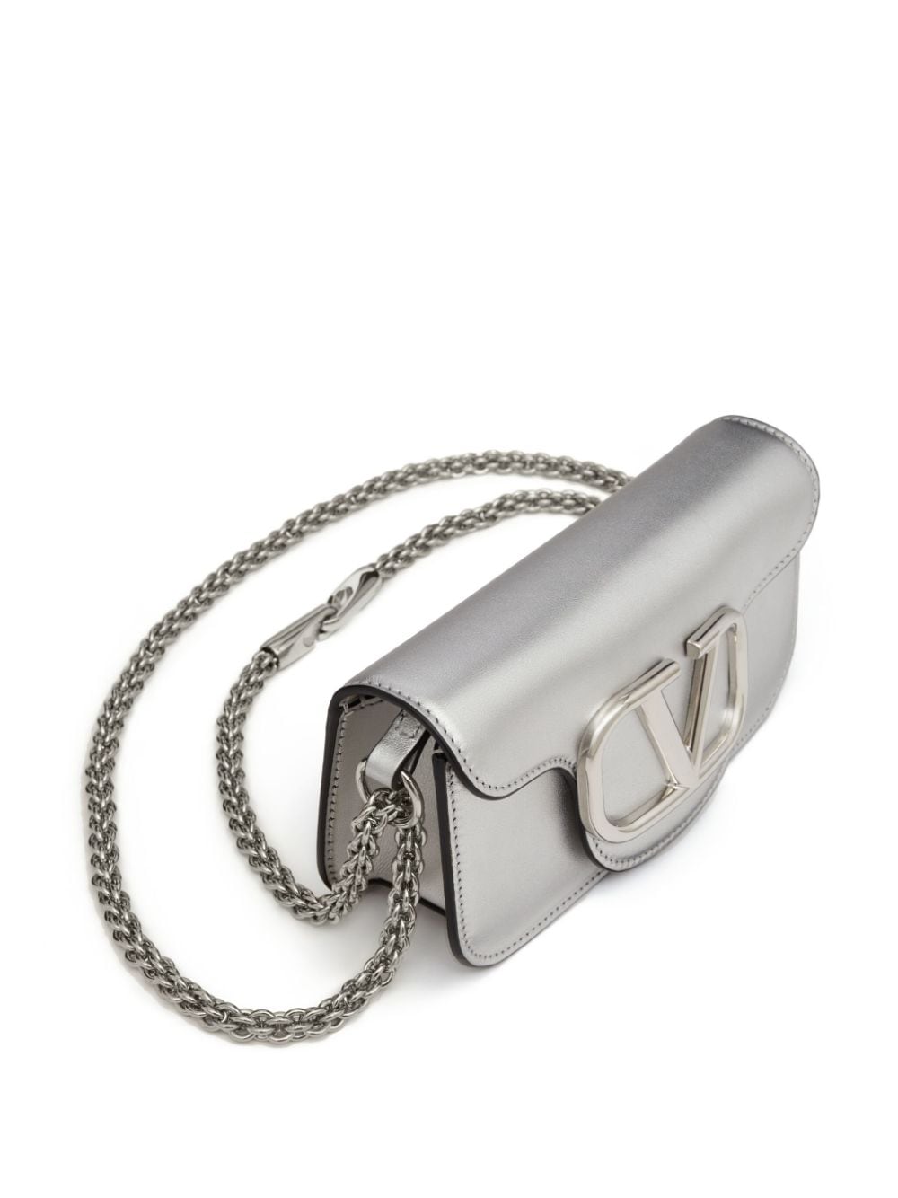 Valentino Garavani small Locò metallic shoulder bag