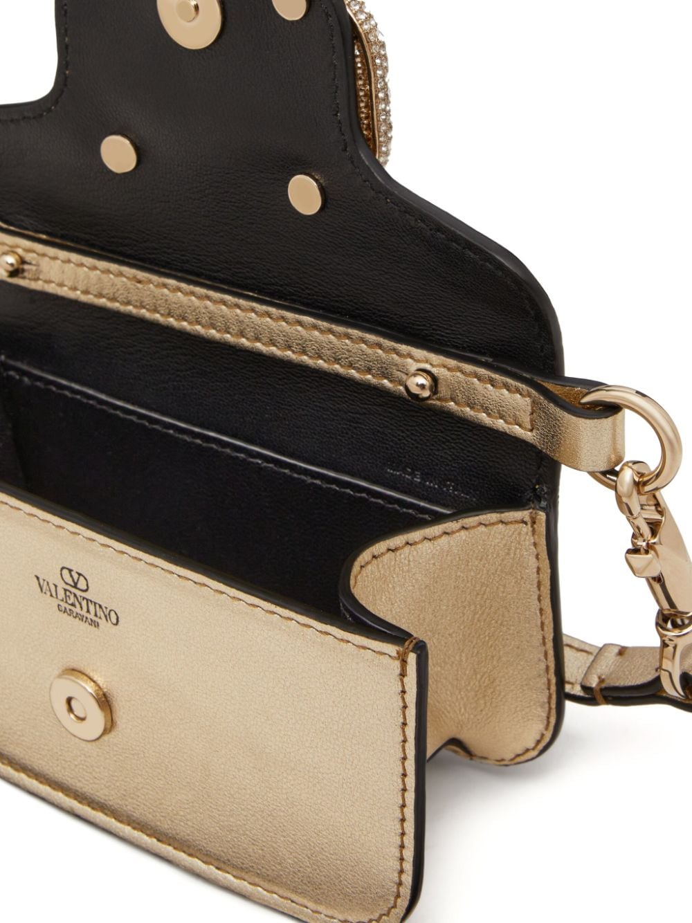 Valentino Garavani micro Locò crystal-embellished bag