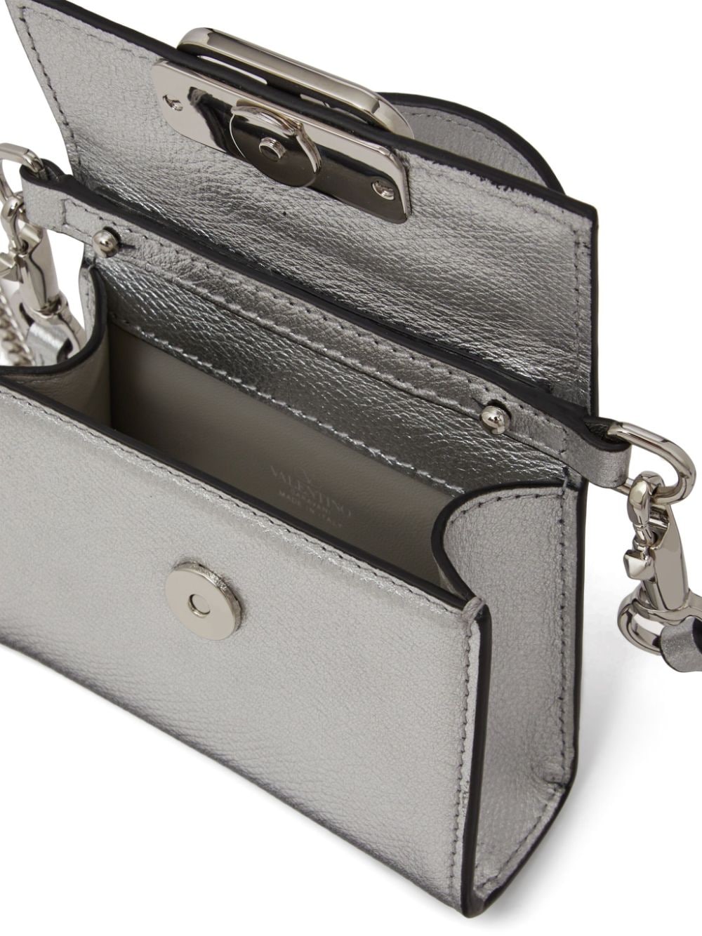 Valentino Garavani micro VSling metallic handbag