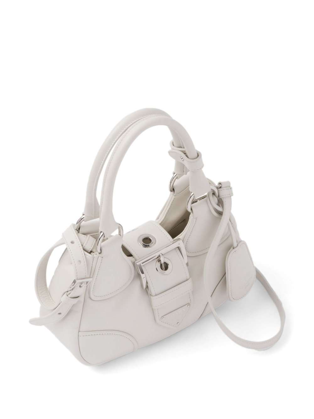 Pra*a moon padded nappa-leather mini bag