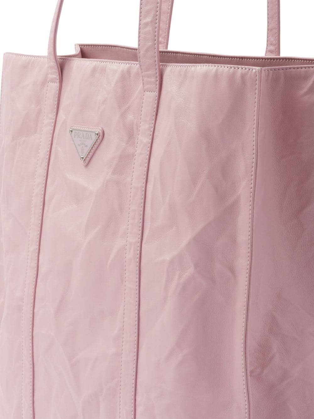 Pra*a medium crinkled tote bag