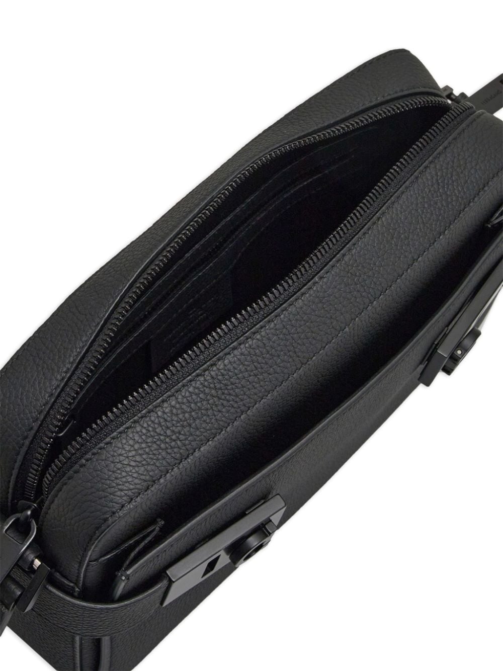 Ferragamo Gancini buckle embellished leather shoulder bag