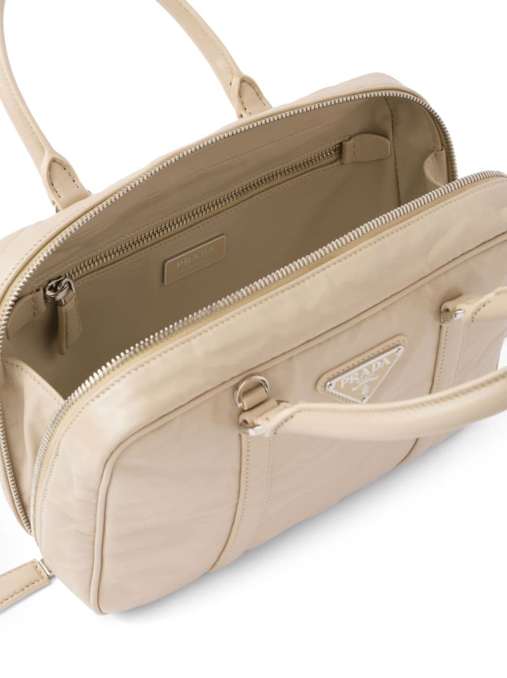 Pra*a medium leather tote bag