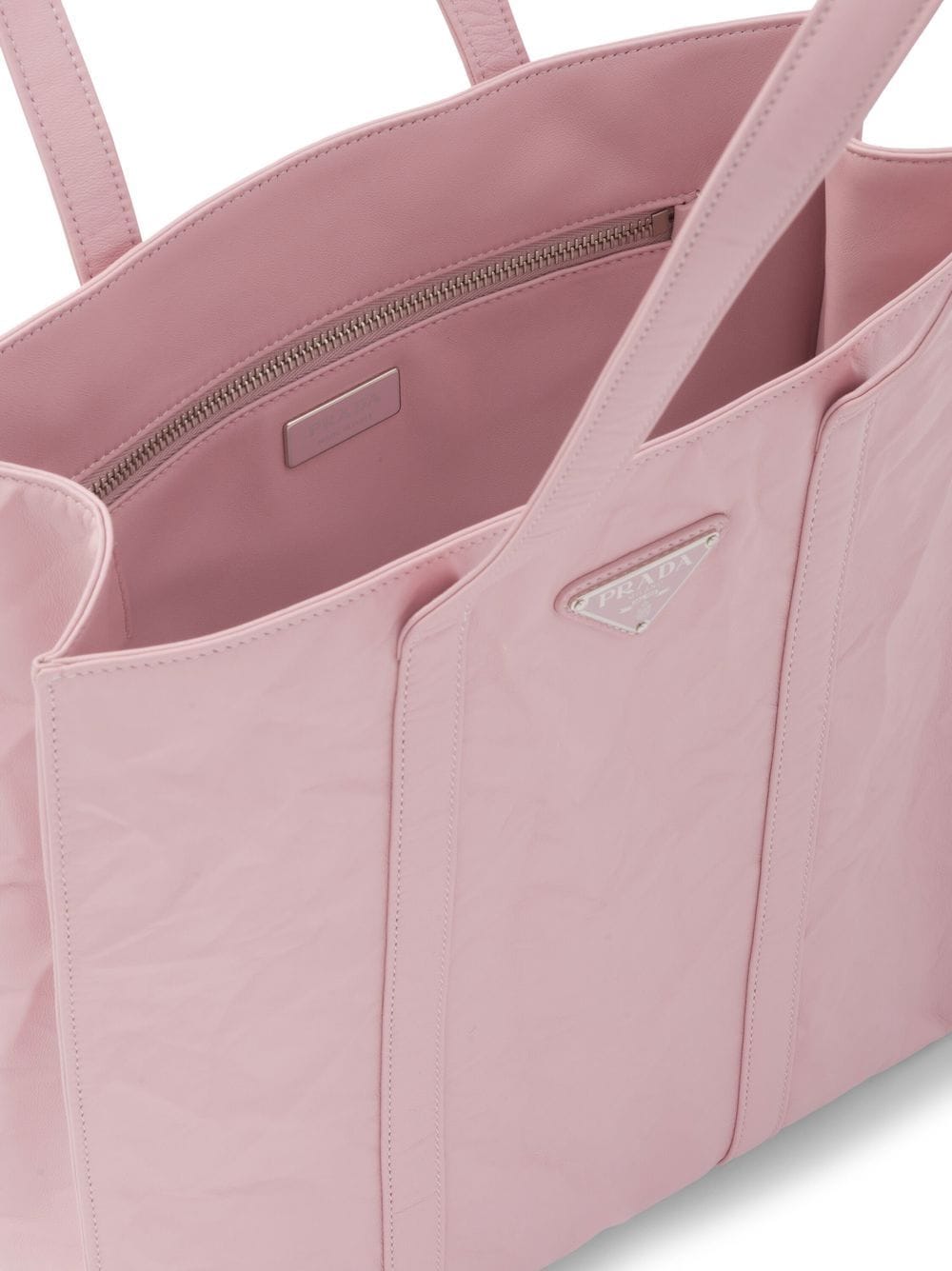 Pra*a nappa-leather tote bag