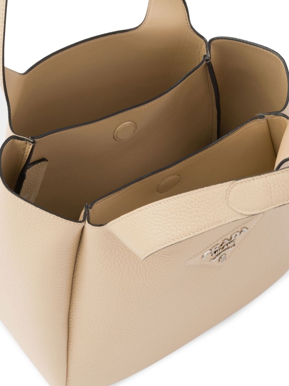 Pra*a logo plaque tote bag