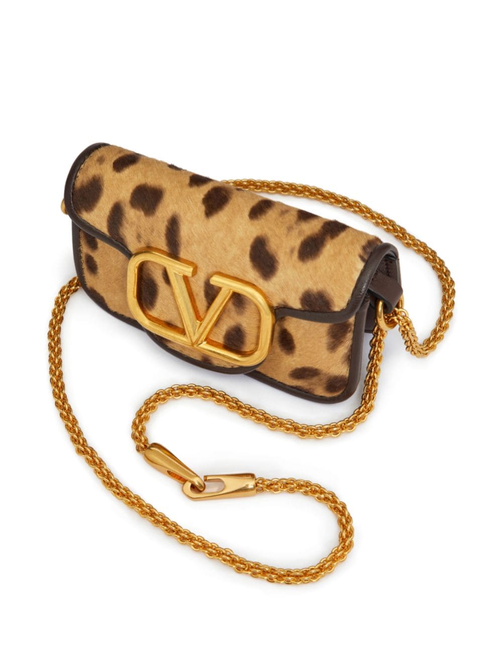 Valentino Garavani micro Locò Animalier leather shoulder bag