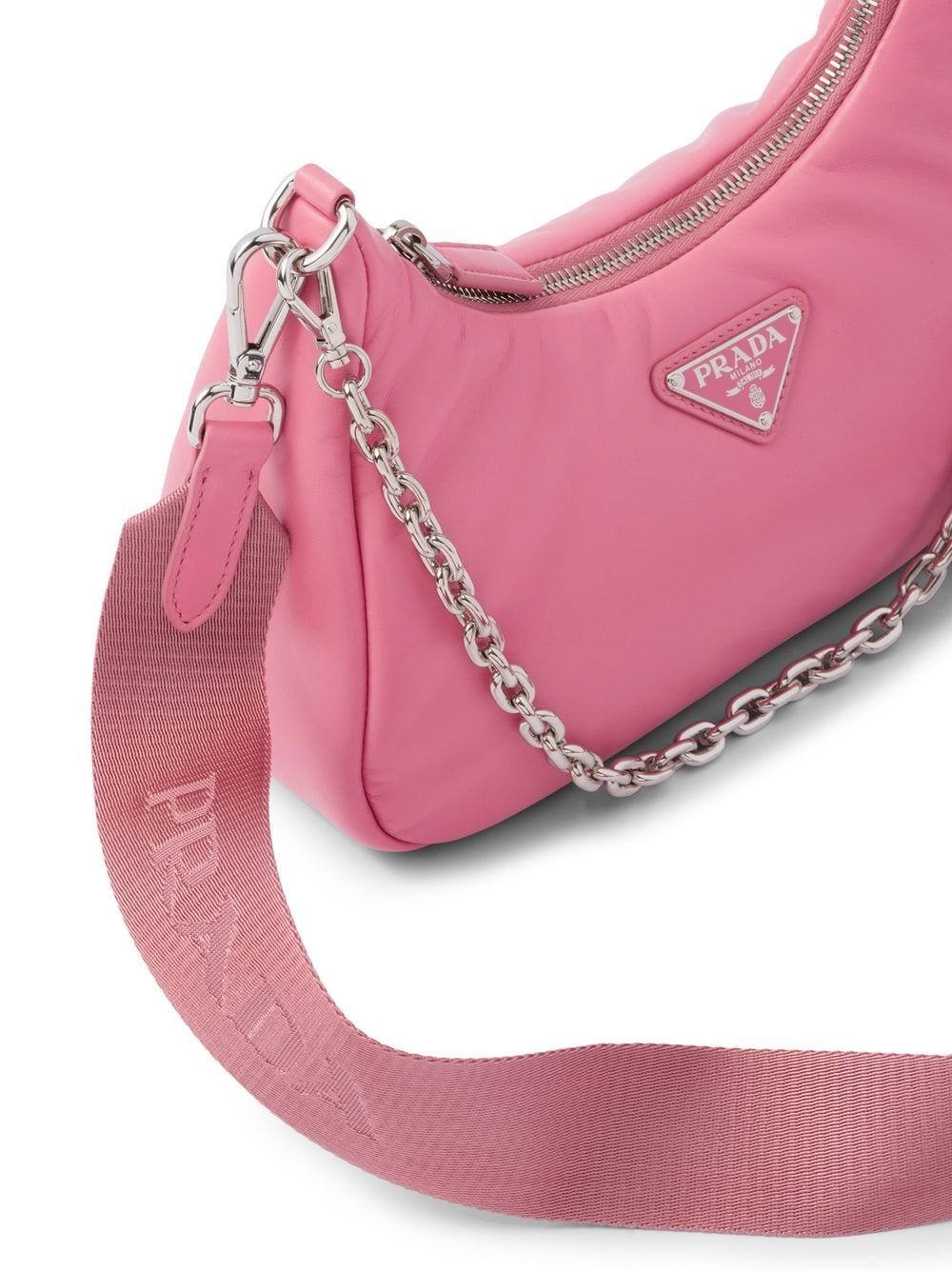 Pra*a re-edition 2005 padded leather shoulder bag