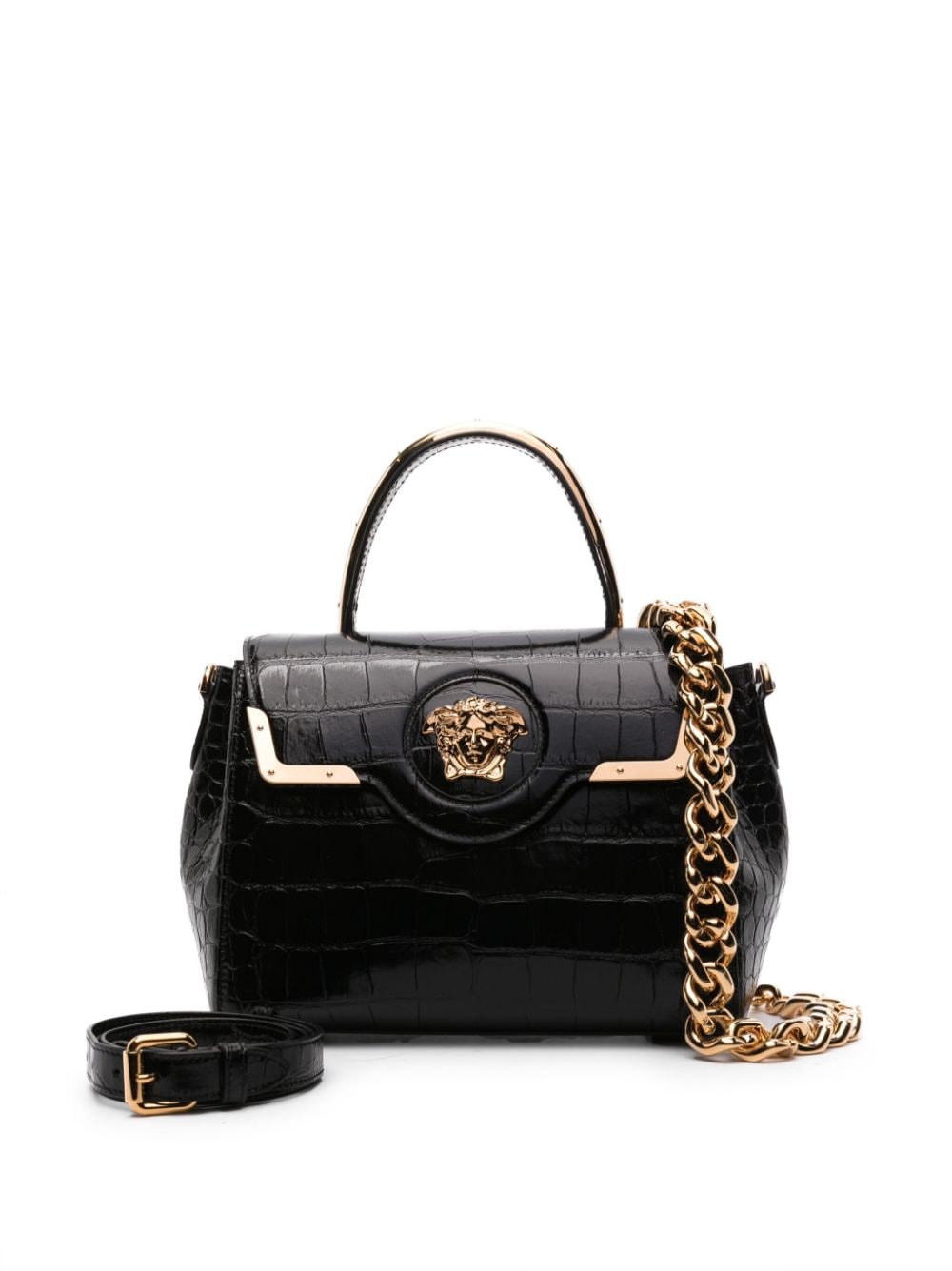 Versace La Medusa leather tote bag