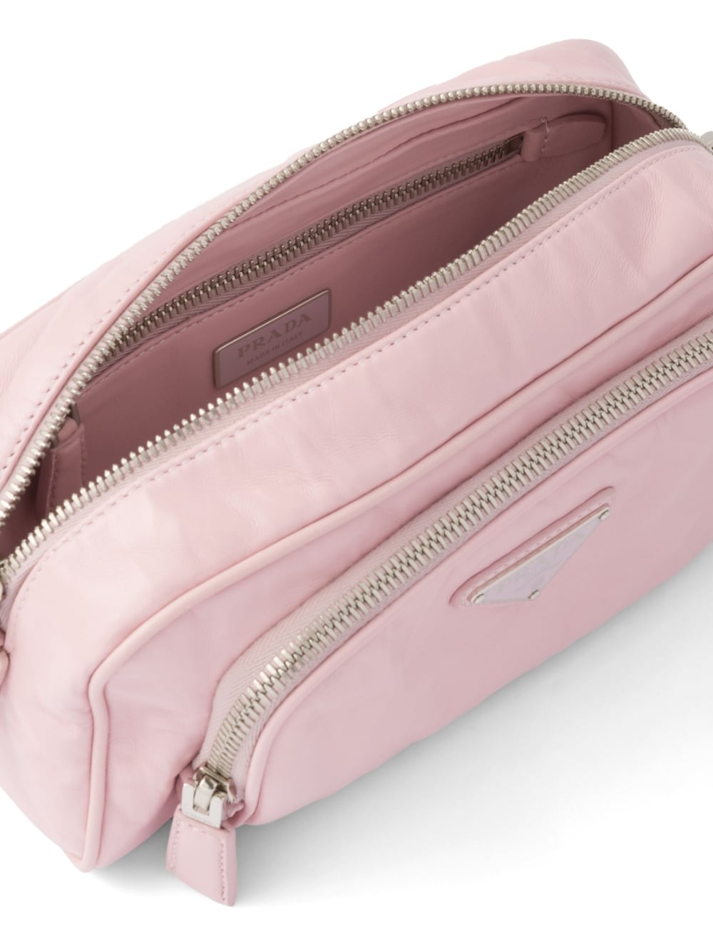 Pra*a logo-plaque shoulder bag