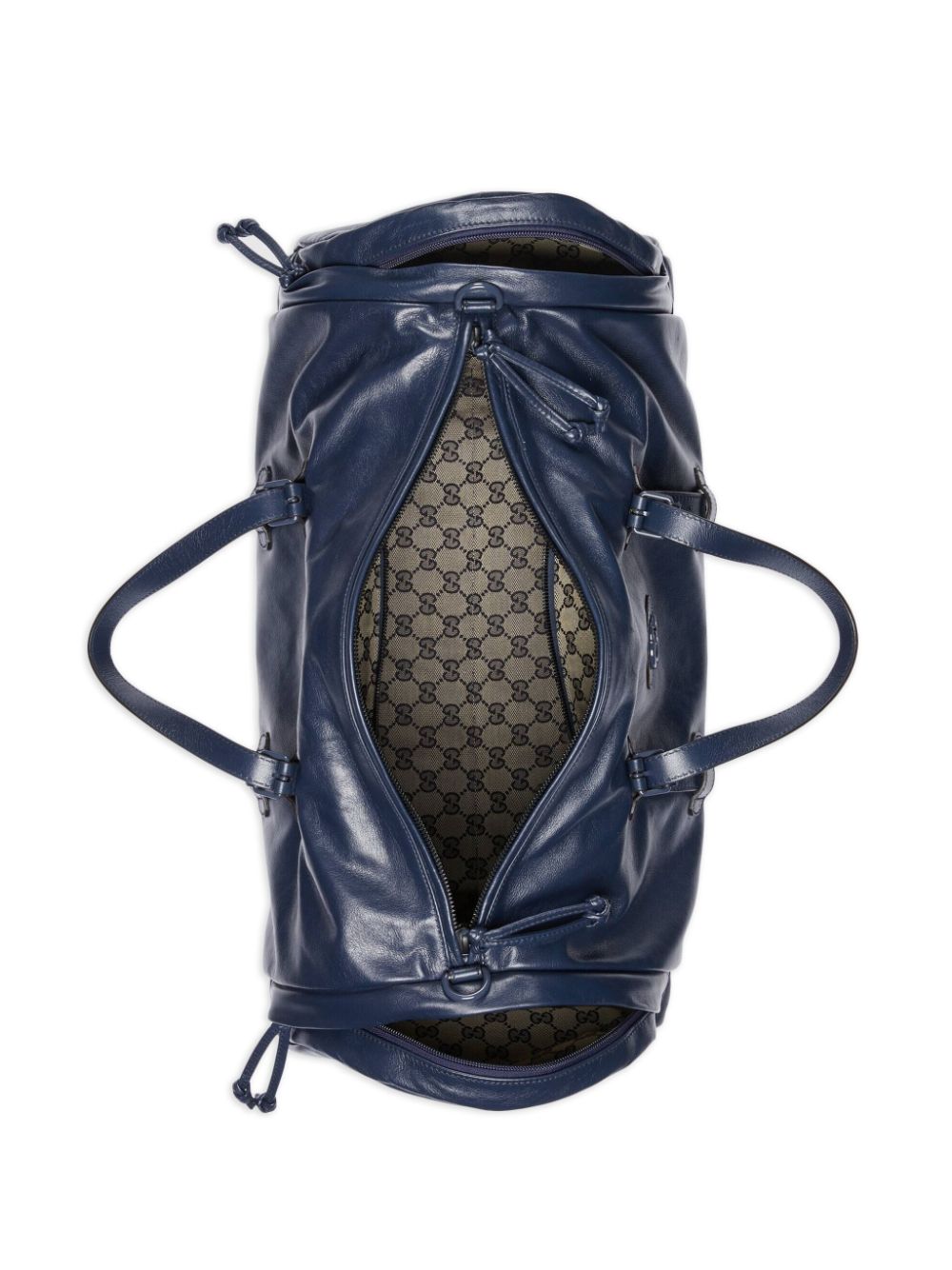 G*u*i double-g leather duffle bag