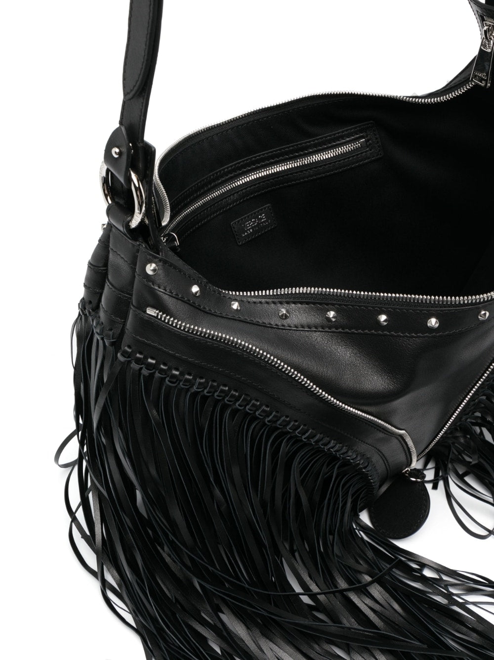 Versace Repeat fringed shoulder bag