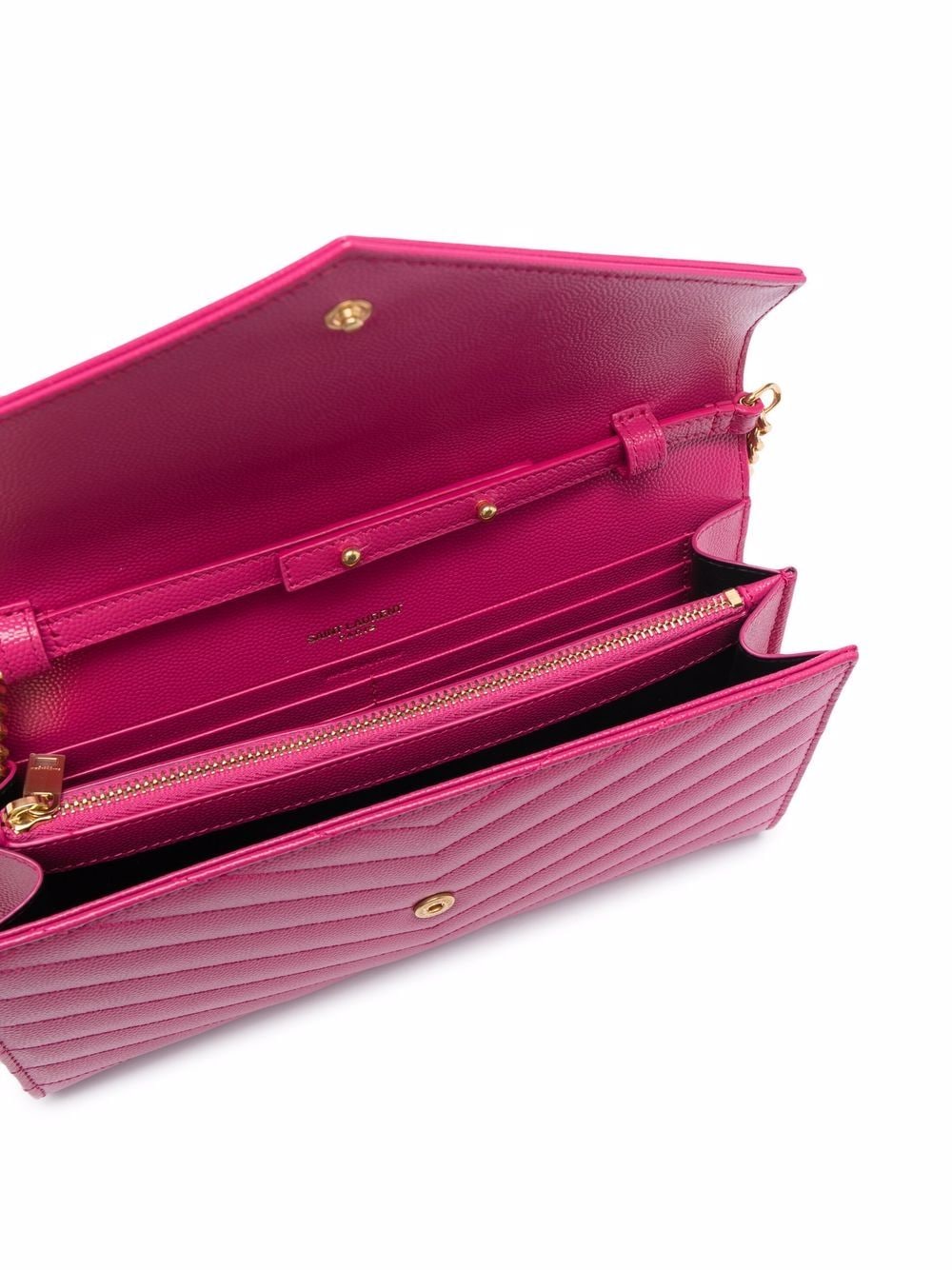 Saint Laurent monogram wallet-on-chain