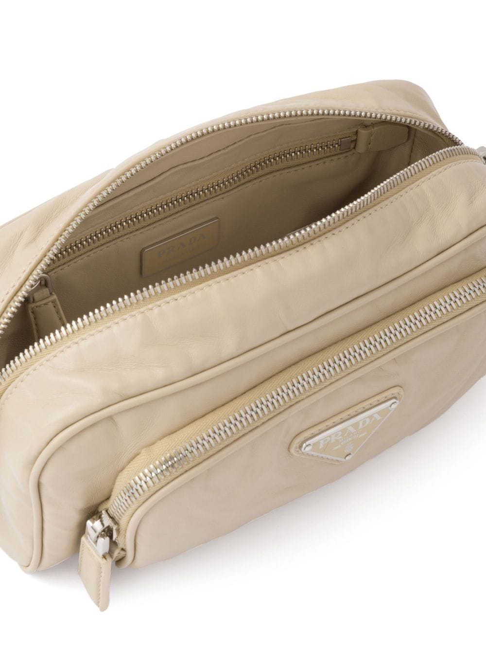 Pra*a leather shoulder bag