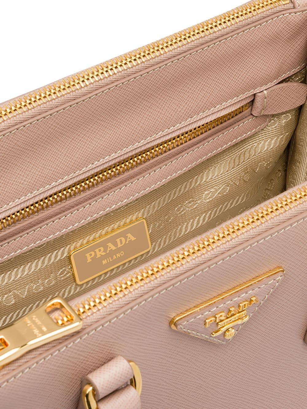 Pra*a small galleria leather tote bag