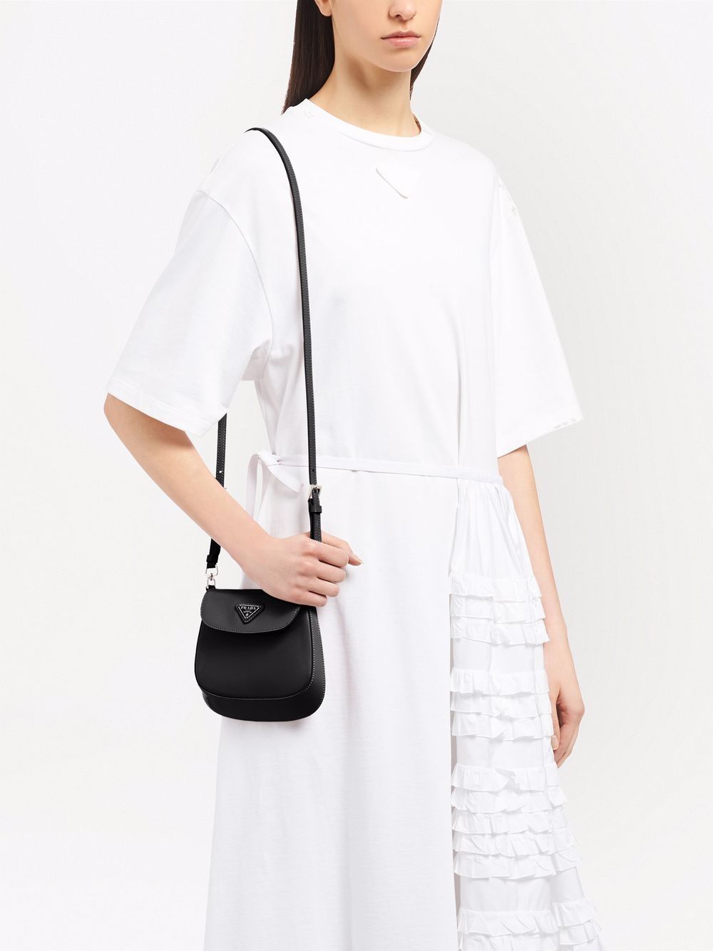 Pra*a cleo logo-plaque crossbody bag