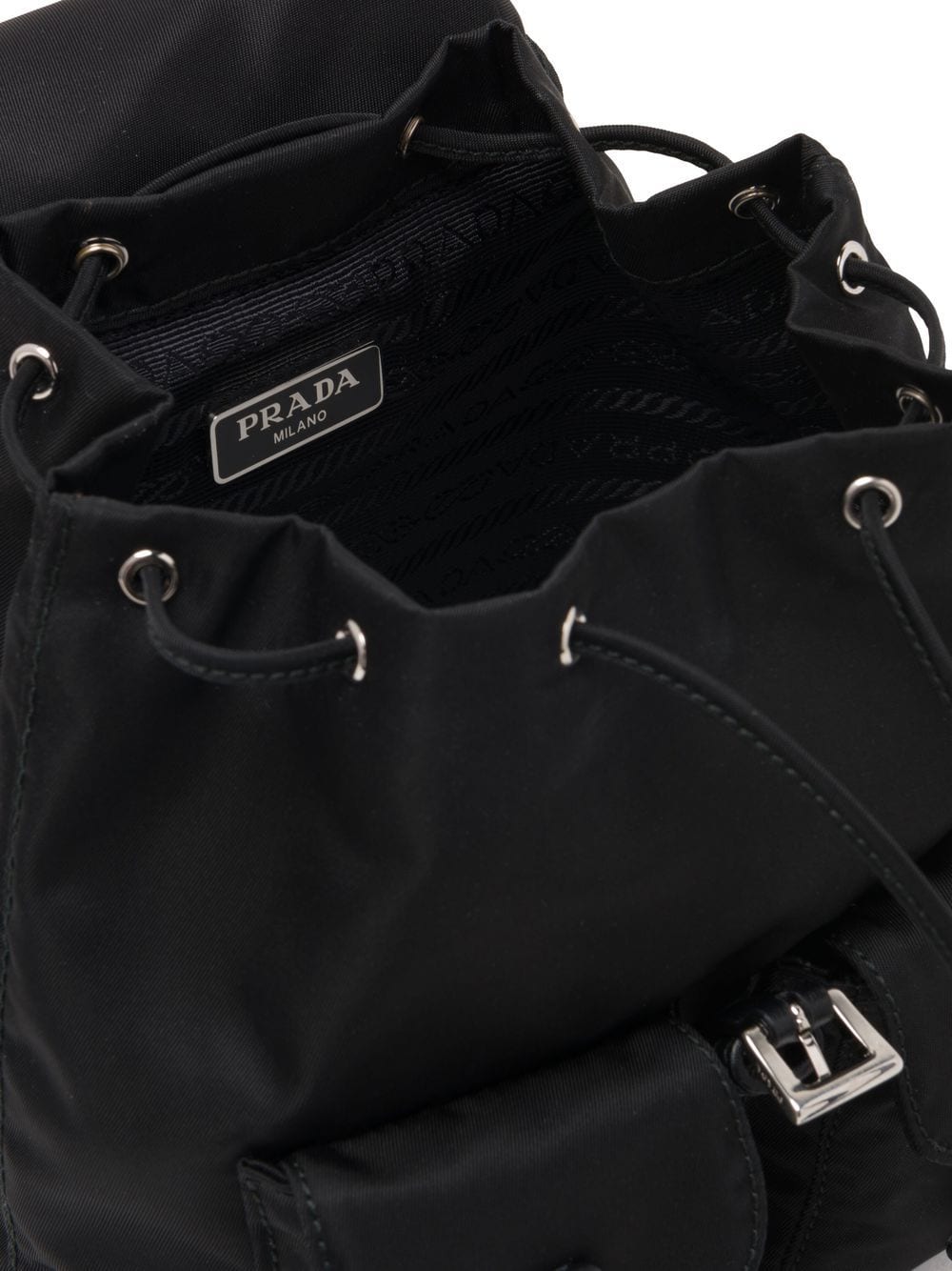 Pra*a vela logo-plaque backpack