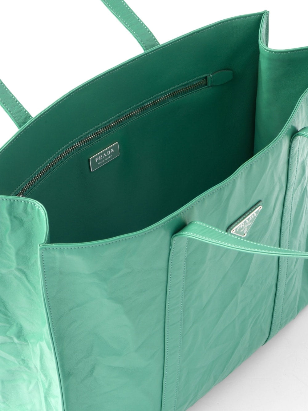 Pra*a nappa-leather tote bag