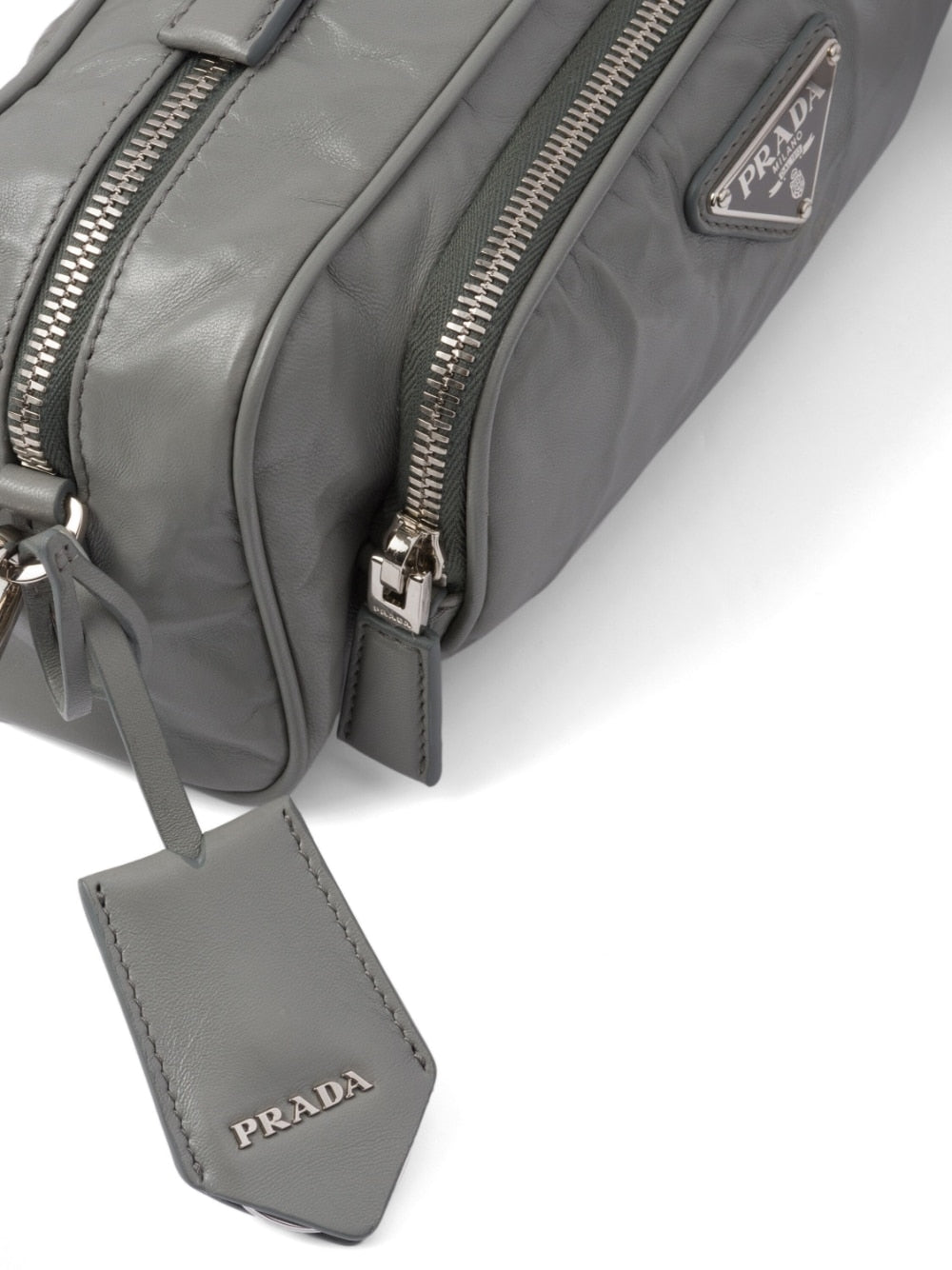 Pra*a leather shoulder bag