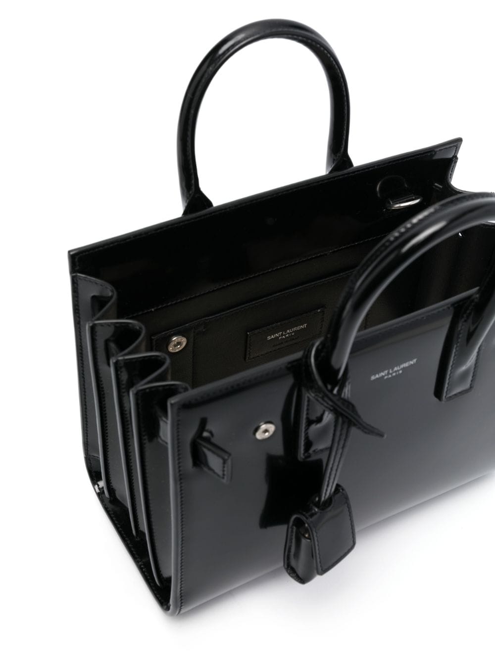 Saint Laurent Sac De Jour patent leather handbag