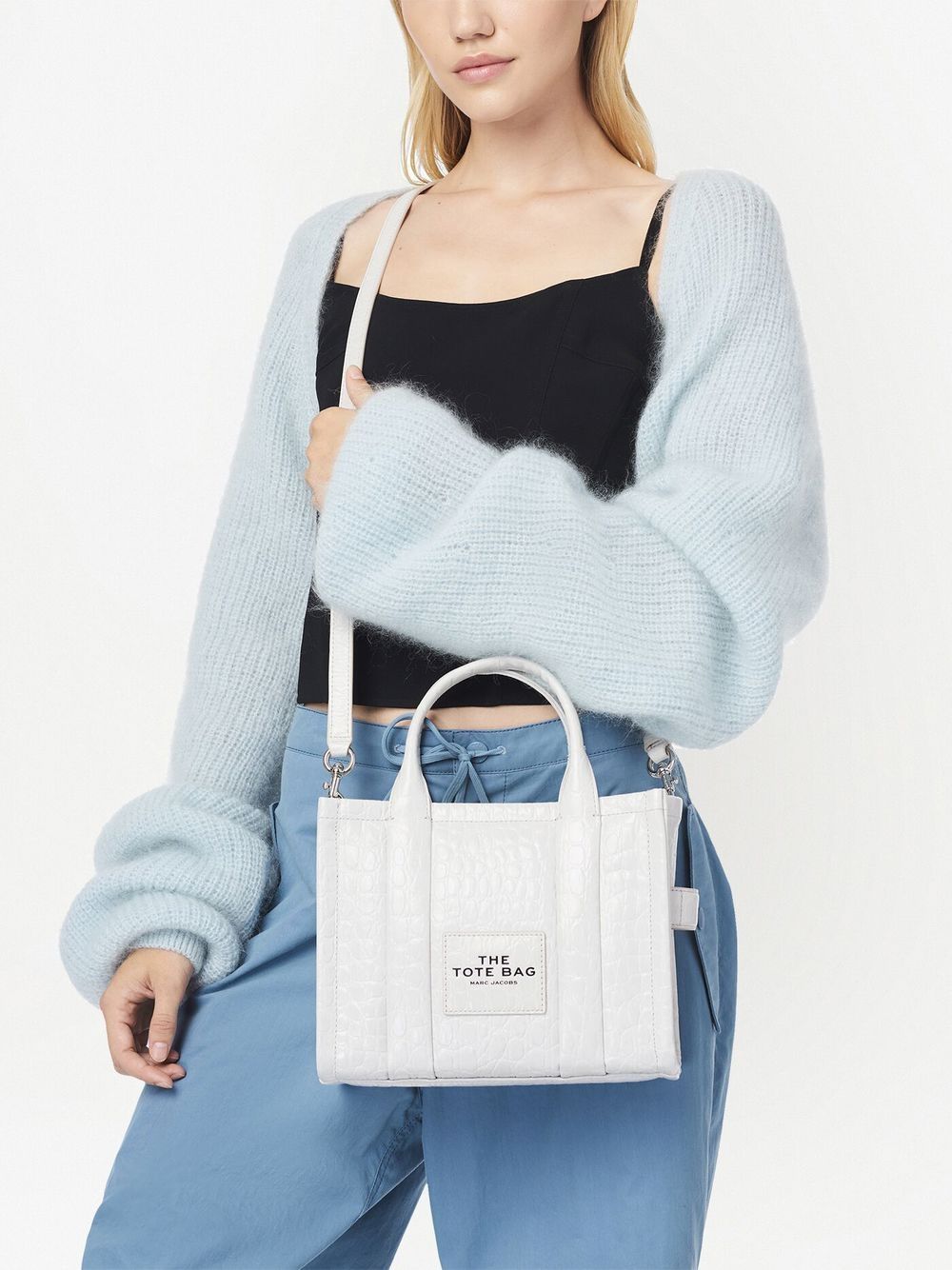 Marc Jacobs The Croc-Embossed Small Tote bag