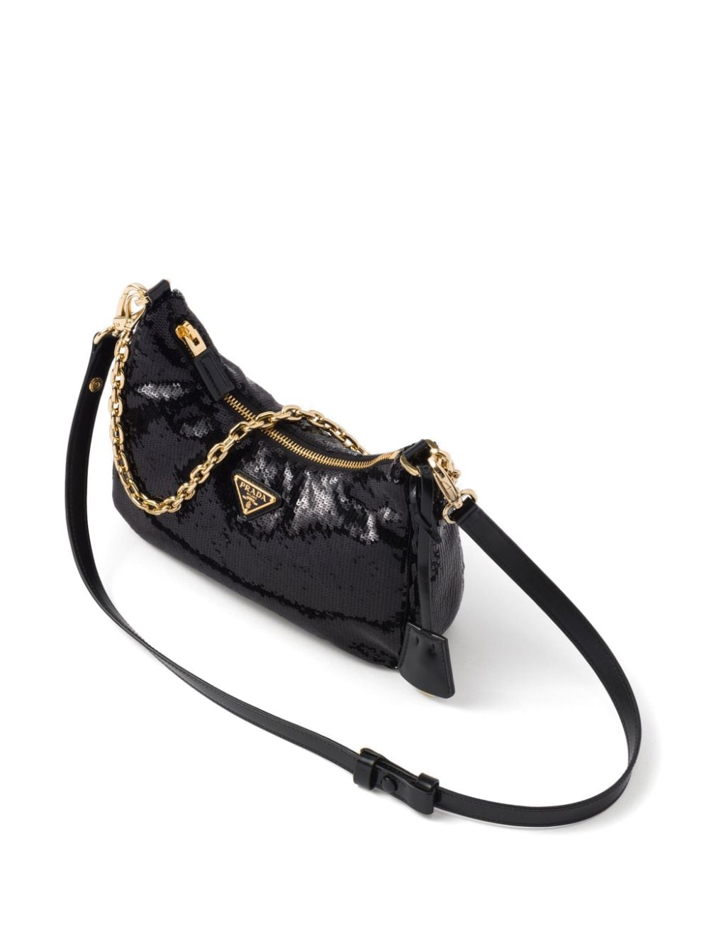 Pra*a re-nylon sequinned mini bag