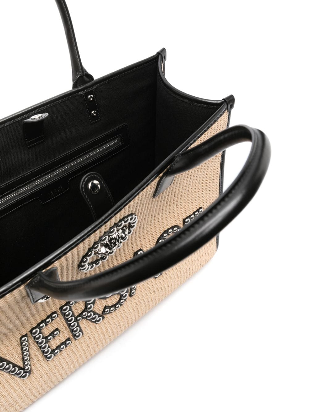 Versace large La Medusa embellished tote bag