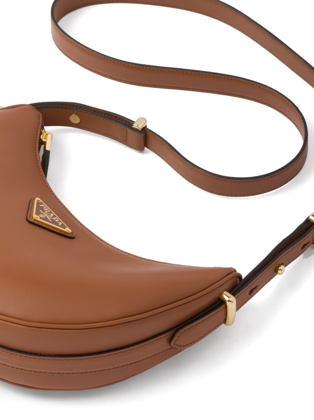 Pra*a arqué leather shoulder bag