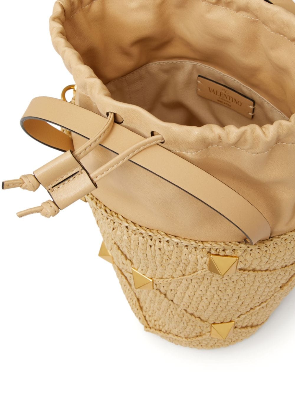 Valentino Garavani Roman Stud interwoven bucket bag