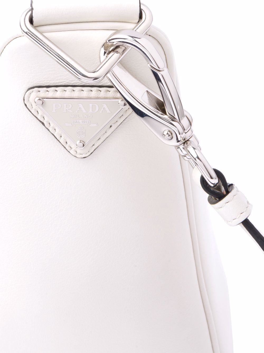 Pra*a logo plaque shoulder bag