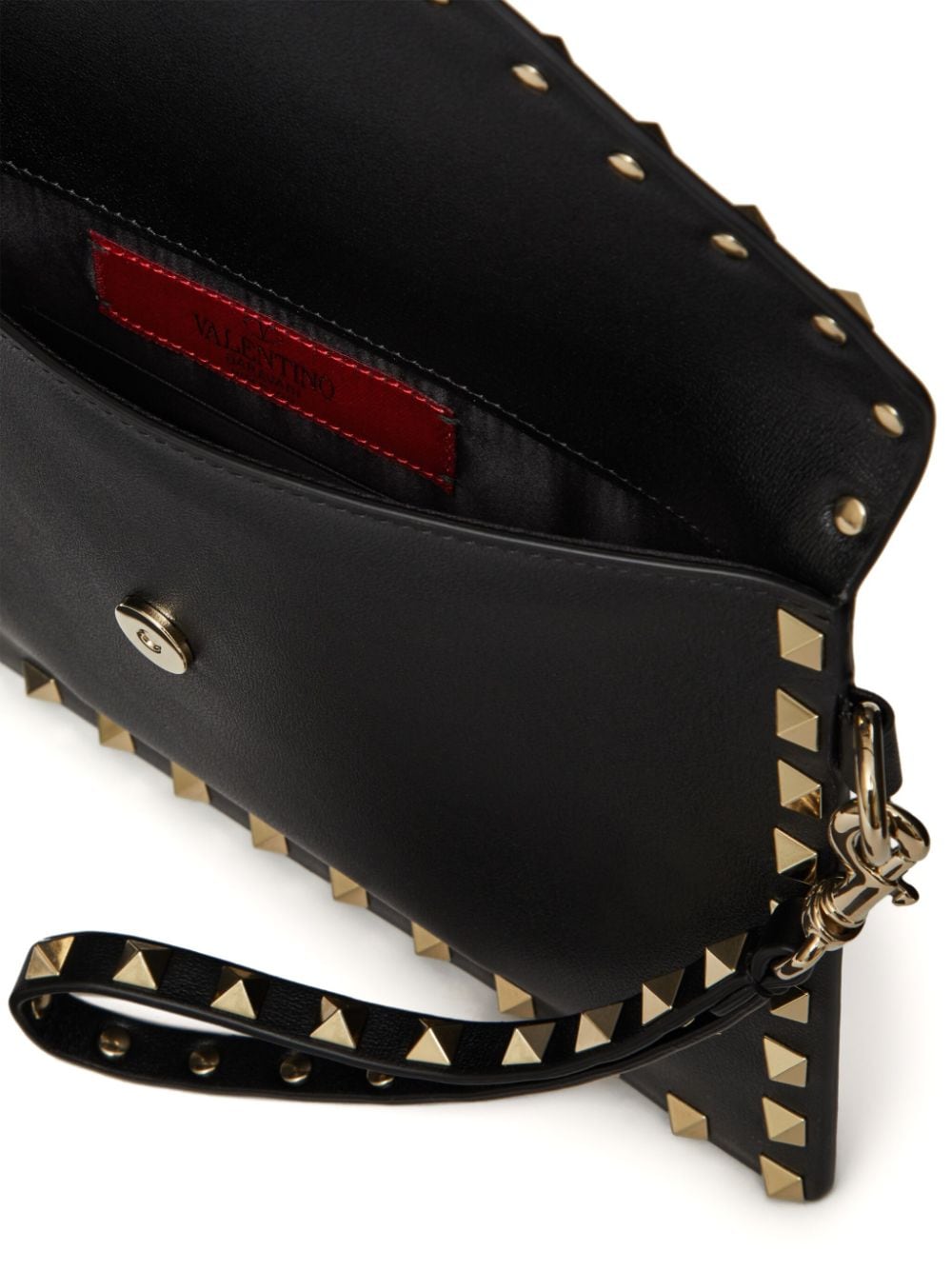 Valentino Garavani Rockstud leather clutch bag