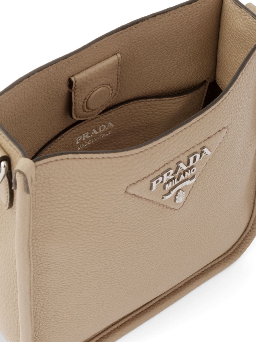 Pra*a mini logo-plaque shoulder bag