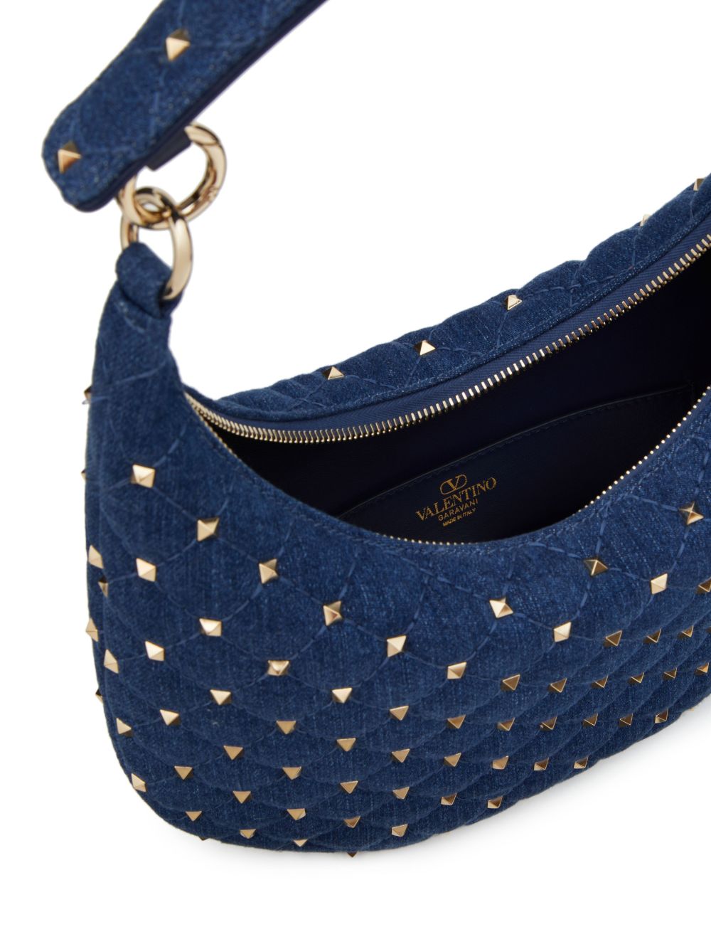 Valentino Garavani small Rockstud Spike denim shoulder bag