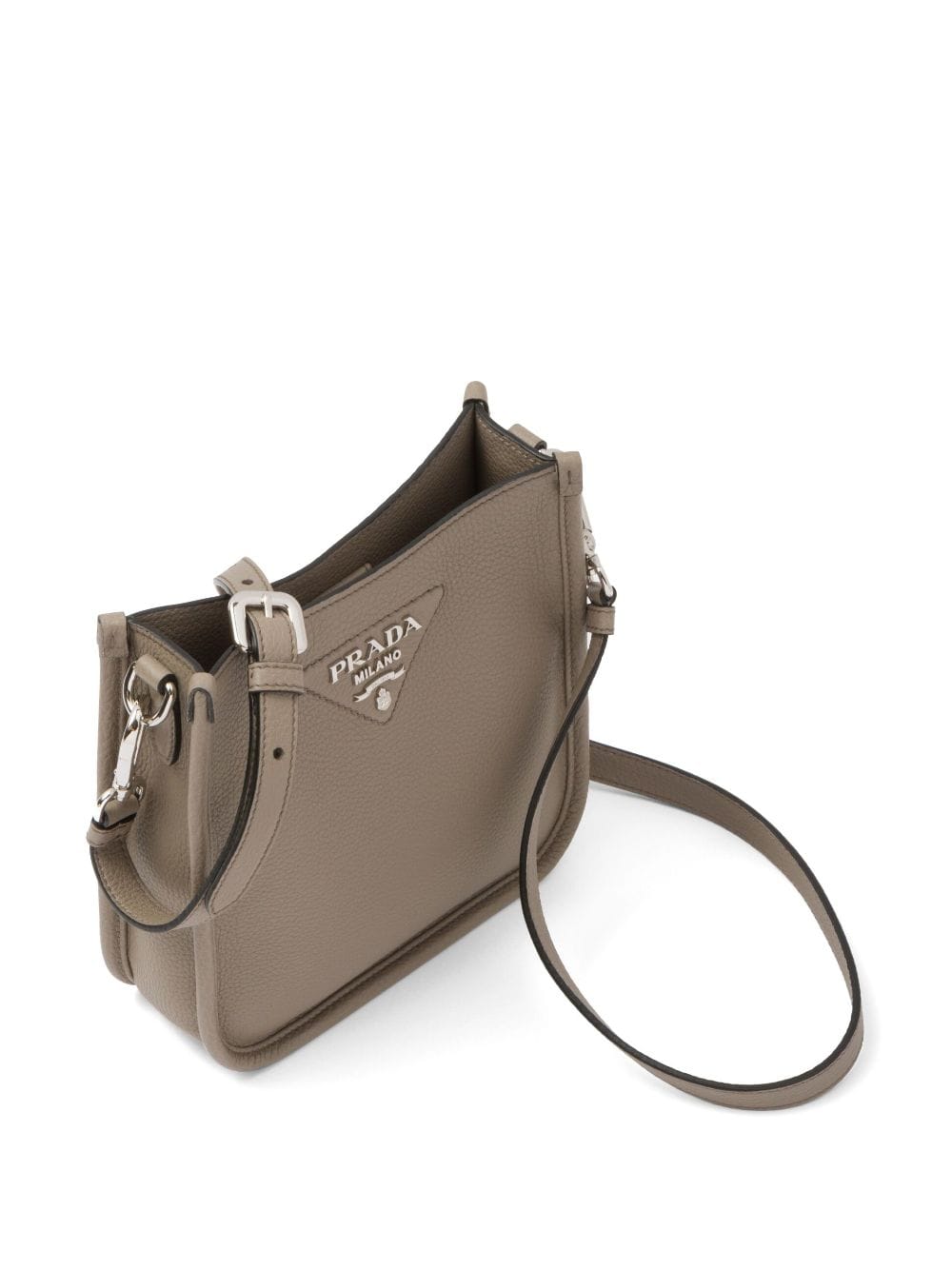 Pra*a mini logo-plaque shoulder bag