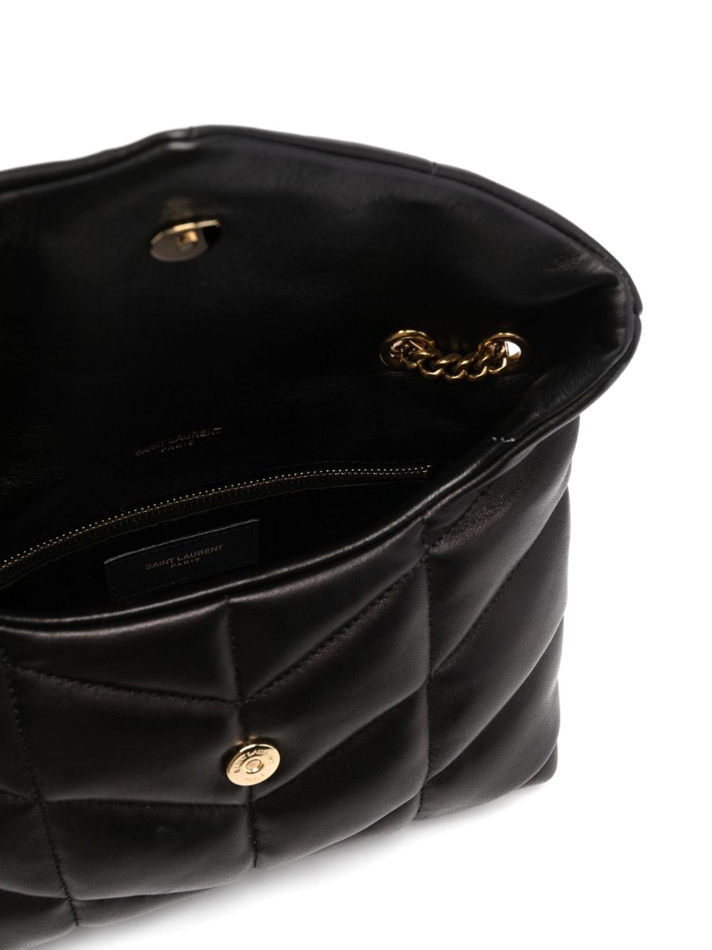 Saint Laurent Puffer small leather shoulder bag