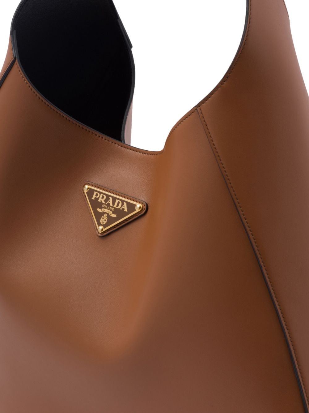 Pra*a leather shoulder bag